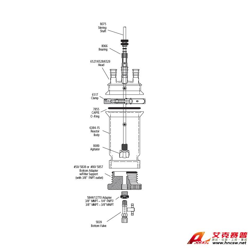 JULABO優(yōu)萊博 2000ml 單層過(guò)濾釜，CRS6384-129